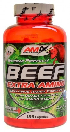 Amix Beef extra amino 198 kapslí