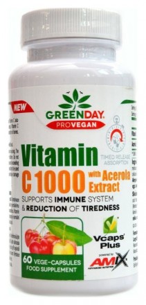 AmixGreenDay Provegan Vitamín C 1000mg with Acerola 60 kapslí