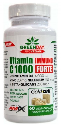 AmixGreenDay Provegan Vitamín C 1000mg Immuno forte 60 kapslí