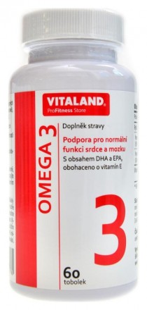 Vitaland Omega 3 60 kapslí