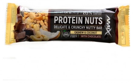 Amix Protein nuts 40g delicate crunchy nutty bar
