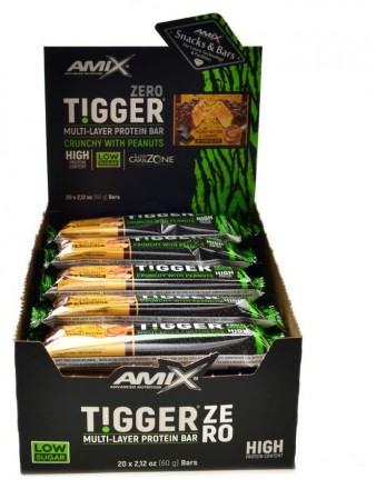 Amix Tigger Zero Multi Layer Protein Bar 20 x 60g