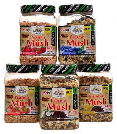 AmixMr.Poppers Low carb Protein musli 500 g