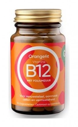Orangefit Vitamine B12 with Folic Acid 90 pastilek
