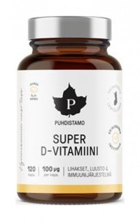 Puhdistamo Super Vitamin D 4000iu 120 kapslí