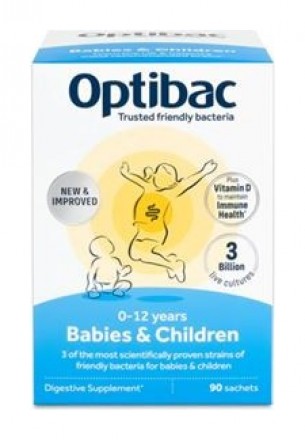 Optibac Babies and Children (Probiotika pro miminka a děti) 90 x 1,5g sáček