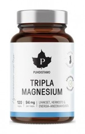 Puhdistamo Triple Magnesium 120 kapslí (Hořčík)