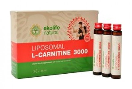 EKOLIFE NATURA Liposomal L-Carnitine 3000mg 14 x 25ml