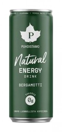 Puhdistamo Natural Energy Drink 330ml bergamot (bergamotti)