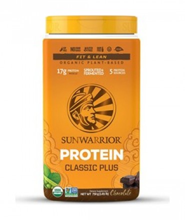 Sunwarrior Protein Classic Plus BIO 750g čokoláda (Proteinová směs)