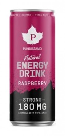 Puhdistamo Natural Energy Drink STRONG 330ml STRONG raspberry