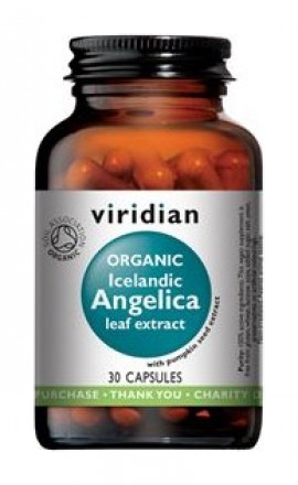 Viridian Icelandic Angelica 30 kapslí Organic (Andělika lékařská Bio)