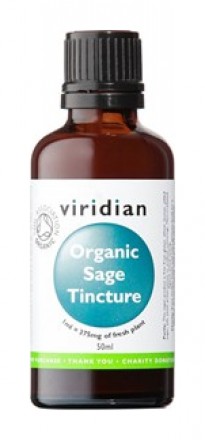 Viridian Sage Tincture 50ml Organic (Šalvěj lékařská Bio tinktura)