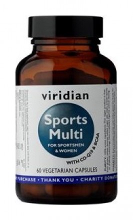 Viridian Sports Multi 60 kapslí (Vitamíny, minerály a rostlinné extrakty) 