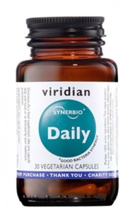 Viridian Synerbio Daily 30 kapslí (Směs probiotik a prebiotik)