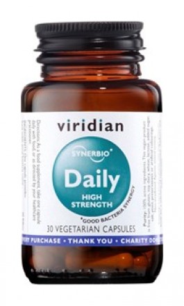 Viridian Synerbio Daily High Strength 30 kapslí (Směs probiotik a prebiotik)