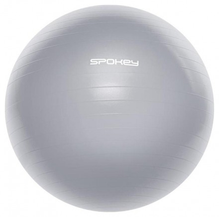 Spokey FITBALL III - Gymnastický míč 65 cm včetně pumpičky, šedý