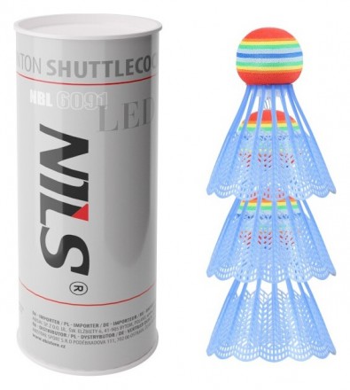 NILS Badmintonové míčky NBL6091 s LED 3 ks