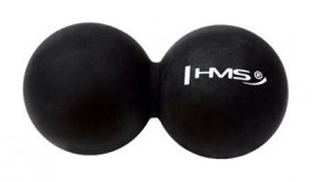 HMS Dvojitý masážní míč BLC02 černý - Lacrosse Ball
