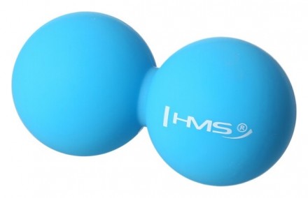 HMS Dvojitý masážní míč BLC02 modrý - Lacrosse Ball