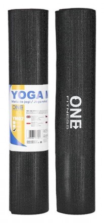 ONE FITNESS Podložka pro jógu ONE Fitness YM02 černá
