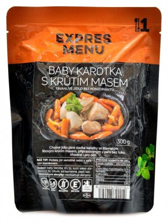 Expres menu Baby karotka s krůtím masem (SCD) 300g