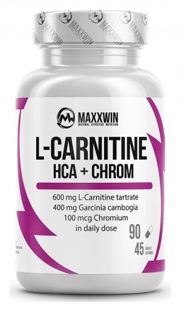 Maxxwin L-CARNITINE + HCA + CHROM 90 kapslí