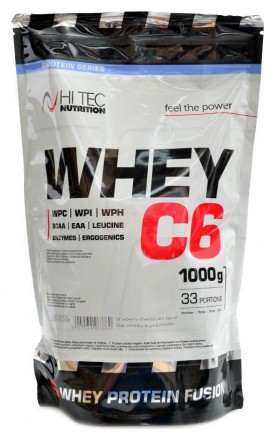 Hitec nutrition Whey C6 CFM 100% whey protein 1000 g