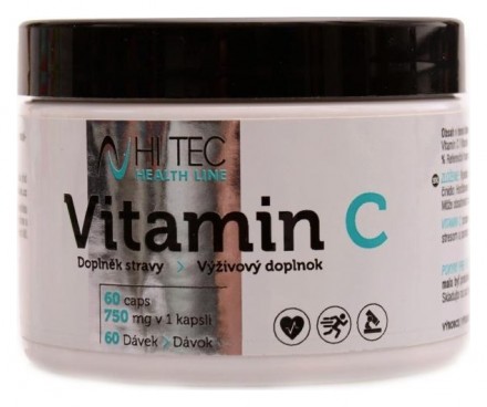 Hitec nutrition Health line Vitamín C 1080 mg 60 kapslí