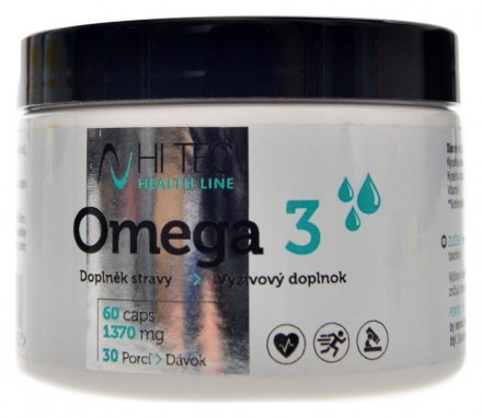 Hitec nutrition Healt Line Omega 3 60 kapslí 1370 mg
