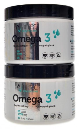 Hitec nutrition Health Line Omega 3 120 kapslí 1370 mg
