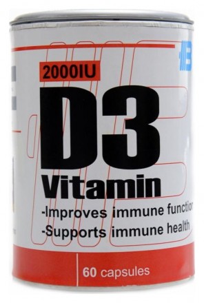 Body Nutrition Vitamín D3 2000 IU 60 kapslí