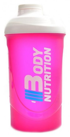 Body Nutrition Šejkr 600 ml růžovo bílý