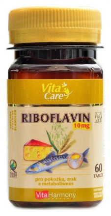 VitaHarmony Riboflavin vitamín B2 10 mg 60 tablet
