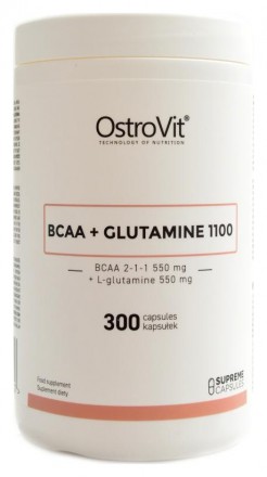 OstroVit Supreme BCAA + Glutamine capsules 1100 mg 300 kapslí