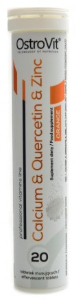OstroVit Calcium quercetin zinc 20 effervescent tablet šumivé tablety