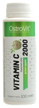 OstroVit Vitamin C 2000 shot 100 ml zelené jablko