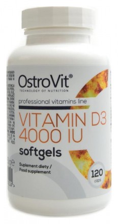 OstroVit Vitamin D3 4000 IU 120 kapslí