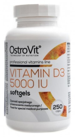 OstroVit Vitamin D3 5000 IU 250 kapslí