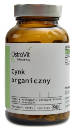 OstroVit Pharma organic zinc 90 tablet organický zinek