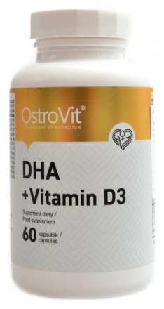 OstroVit DHA + vitamin D3 60 kapslí