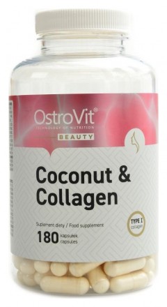 OstroVit Marine collagen + MCT oil from coconut 180 kapslí