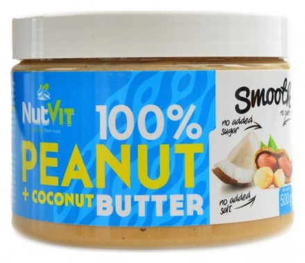 OstroVit Nutvit 100% peanut butter + coconut 500g arašídové máslo s kokosem