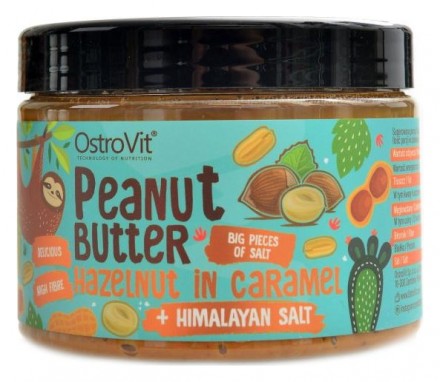 OstroVit Nutvit 100% peanut butter + hazelnut caramel + himalayan salt  500g