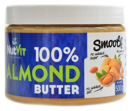 OstroVit 100% almond butter smooth 500g mandlové jemné máslo