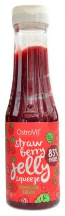 OstroVit Strawberry jelly squeeze 350 g jahodové želé