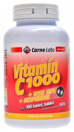 Carne Labs Vitamín C 1000 + rose hips + hesperidin 100tb