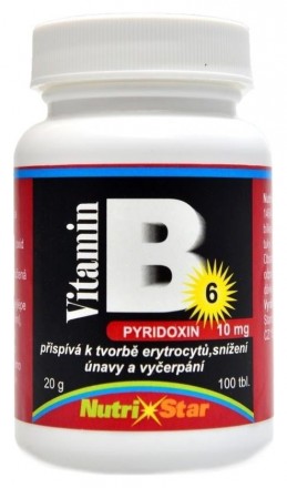 Nutristar Pyridoxin vitamín B 6 10 mg 100 kapslí