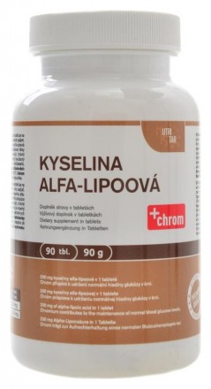 Nutristar Kyselina Alfa Lipoová ALA 200 mg 90 tablet