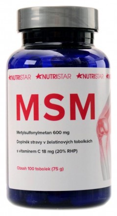 Nutristar MSM 600 mg 100 kapslí